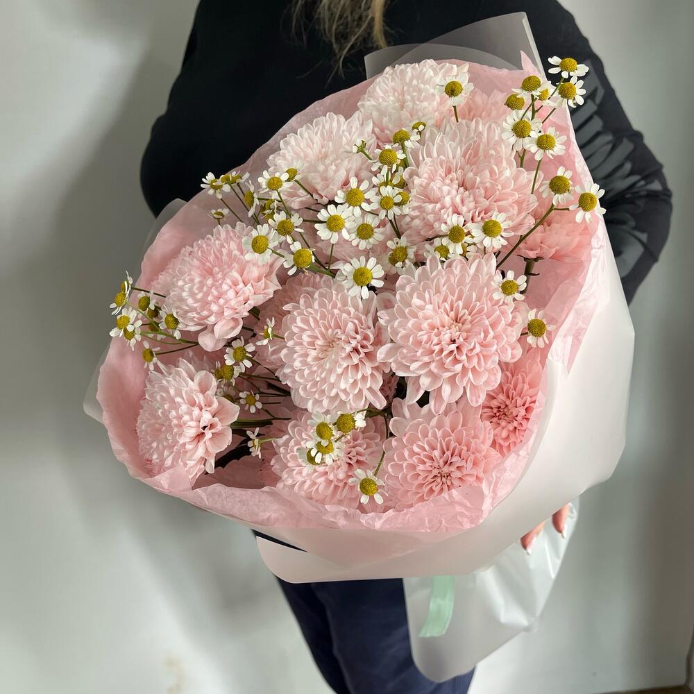Нежный букет из Ромашек и Хризантем 🌸🌼