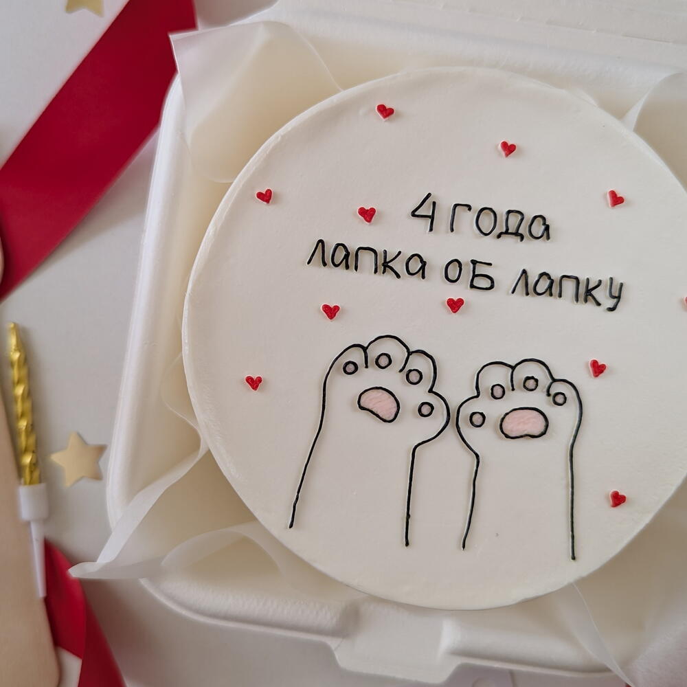 Бенто торт Лапки