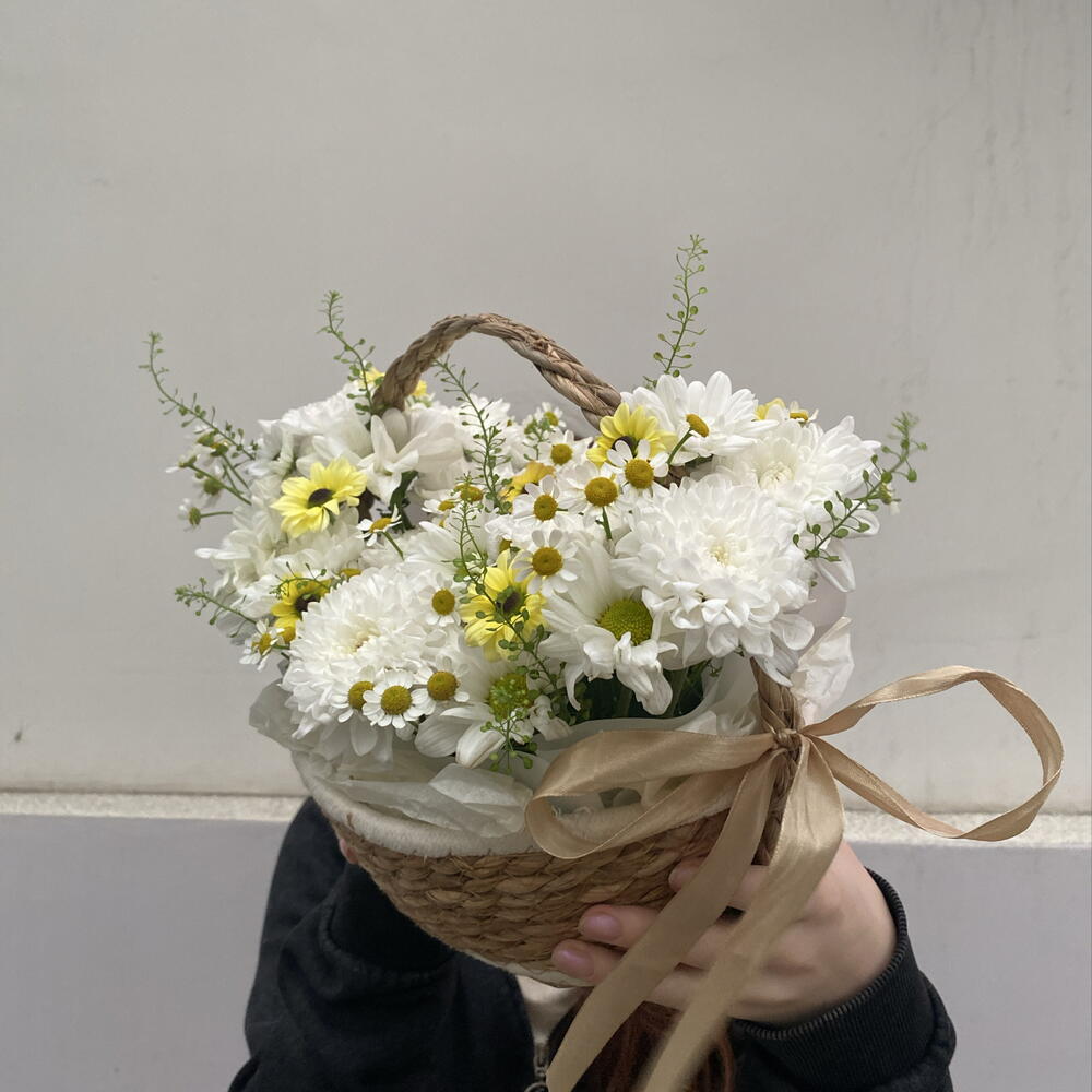 Цветочное лукошко 💛