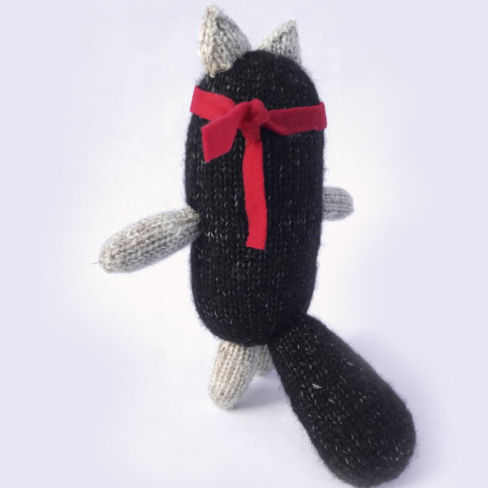 Игрушка вязаный кот СаМУРРай
