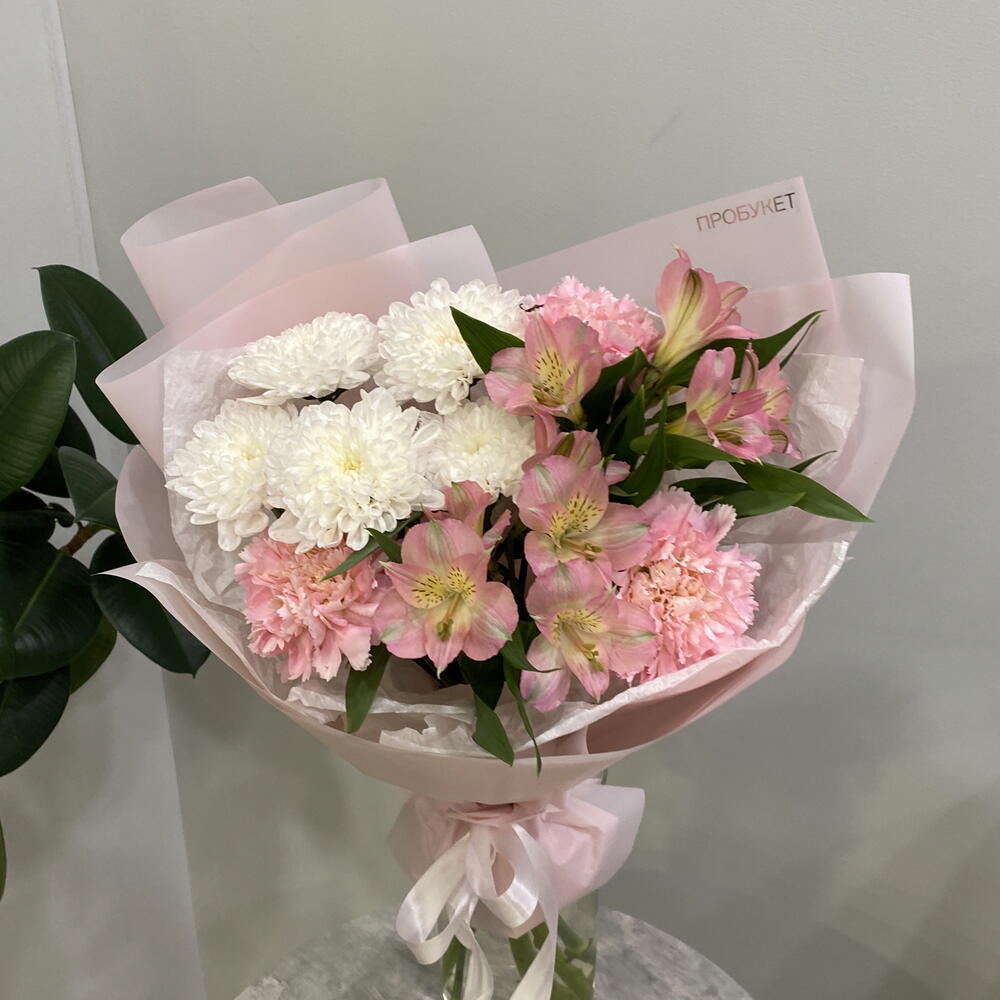 Букет комплимент в розовых тонах 🌸