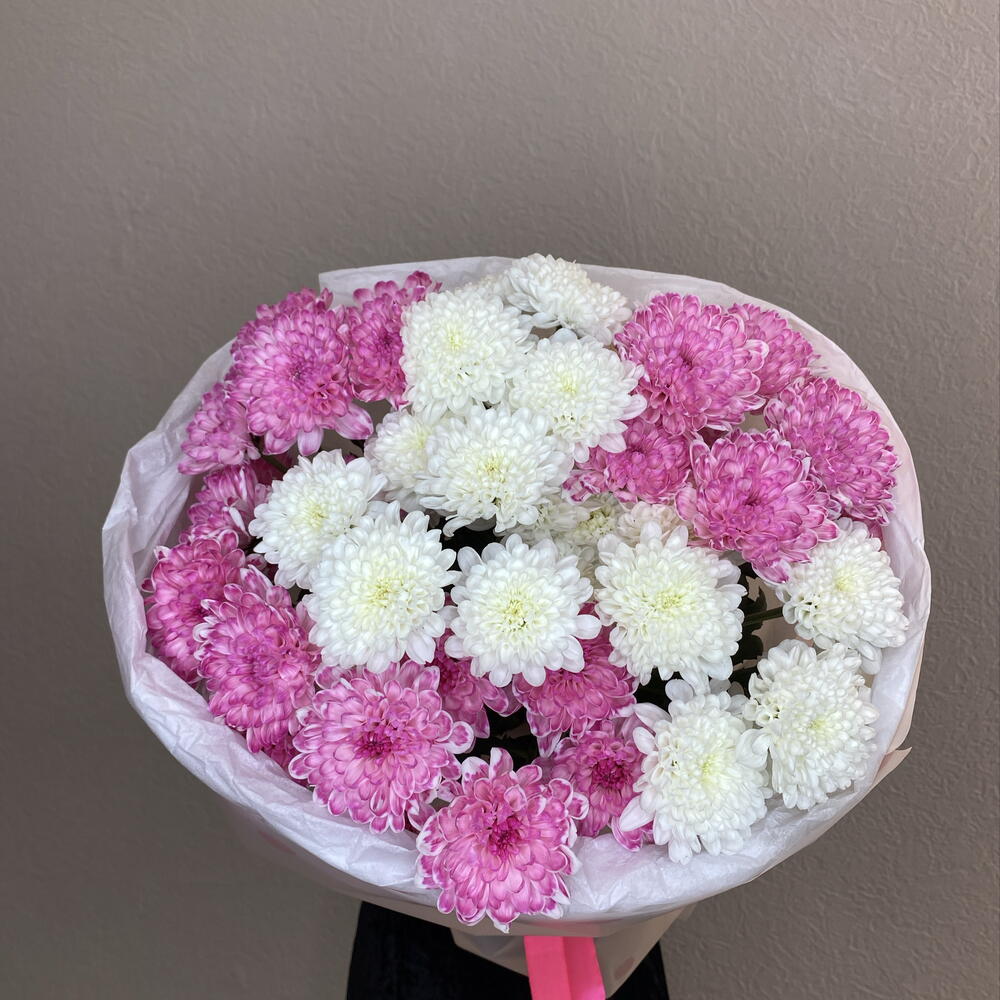 Малышка 💖Монобукет из кустовой хризантемы