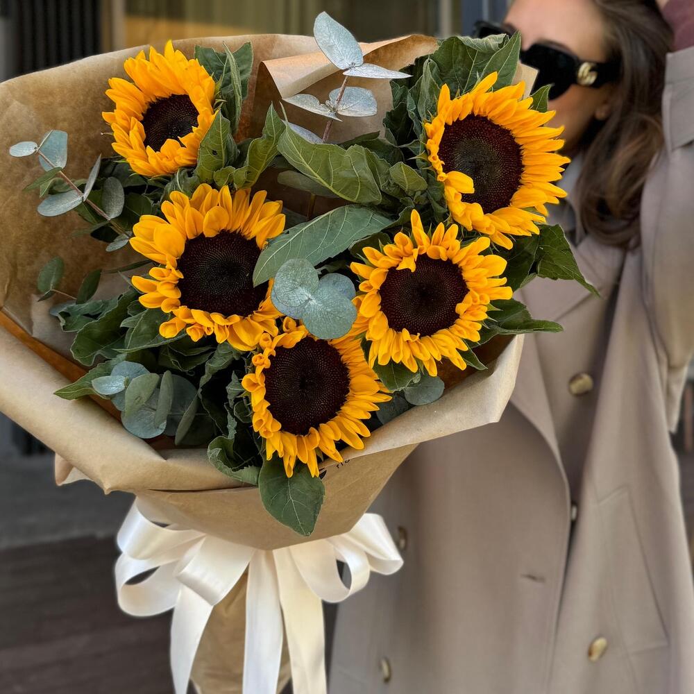 Букет «Солнечный-Подсолнечный»🌻