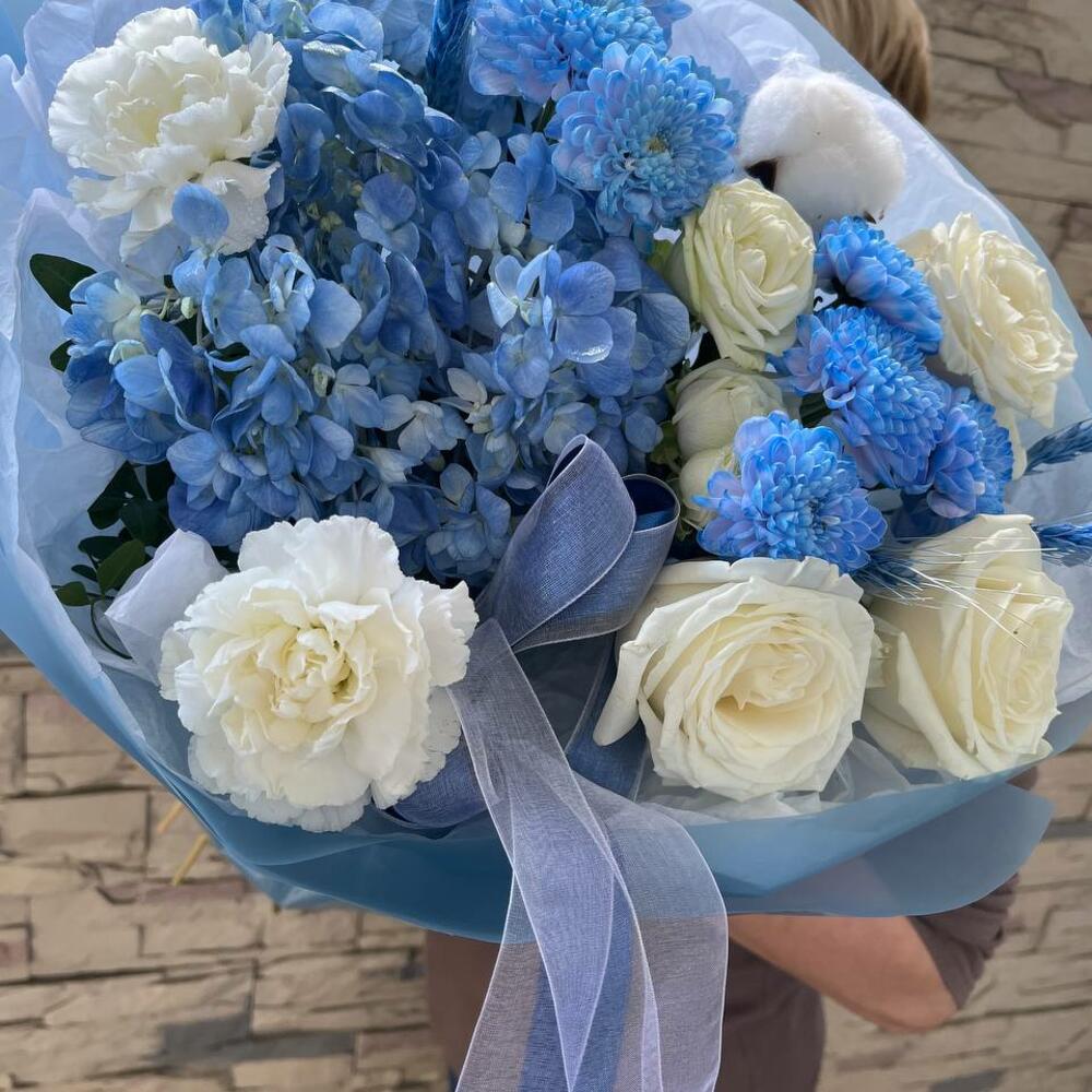 Синий сборный букет💙