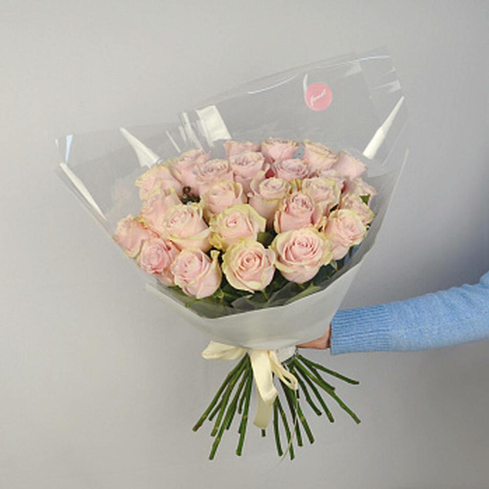 Букет из 25 роз Pink Mondial