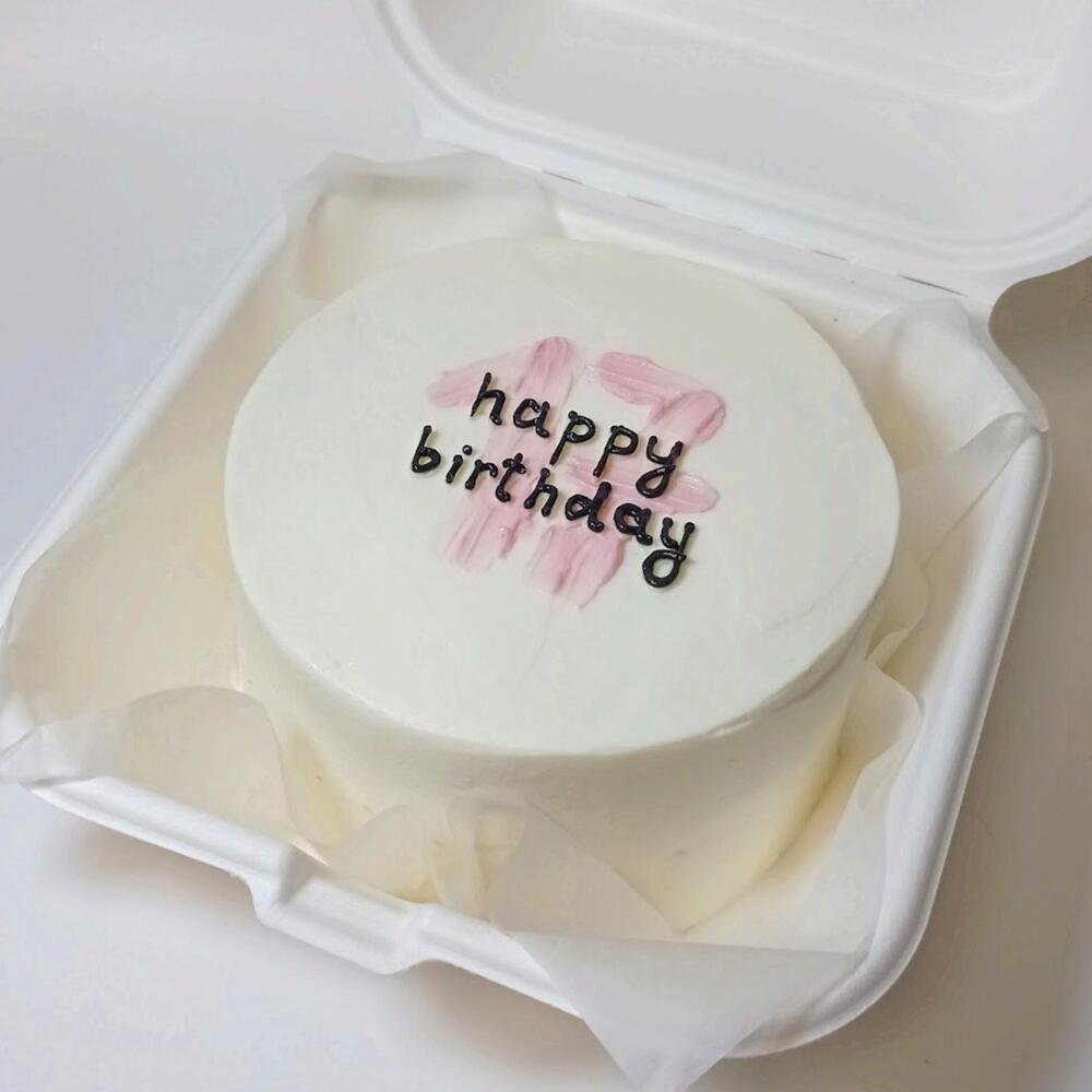 Бенто - торт "Happy birthday", размер S, вес 450 г, на день рождения, девушке, подруге, коллеге
