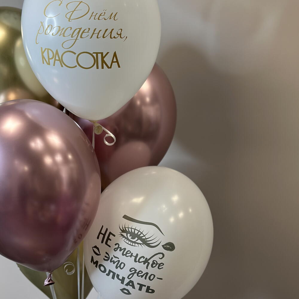 Сет из 7 шаров с  Днем рождения