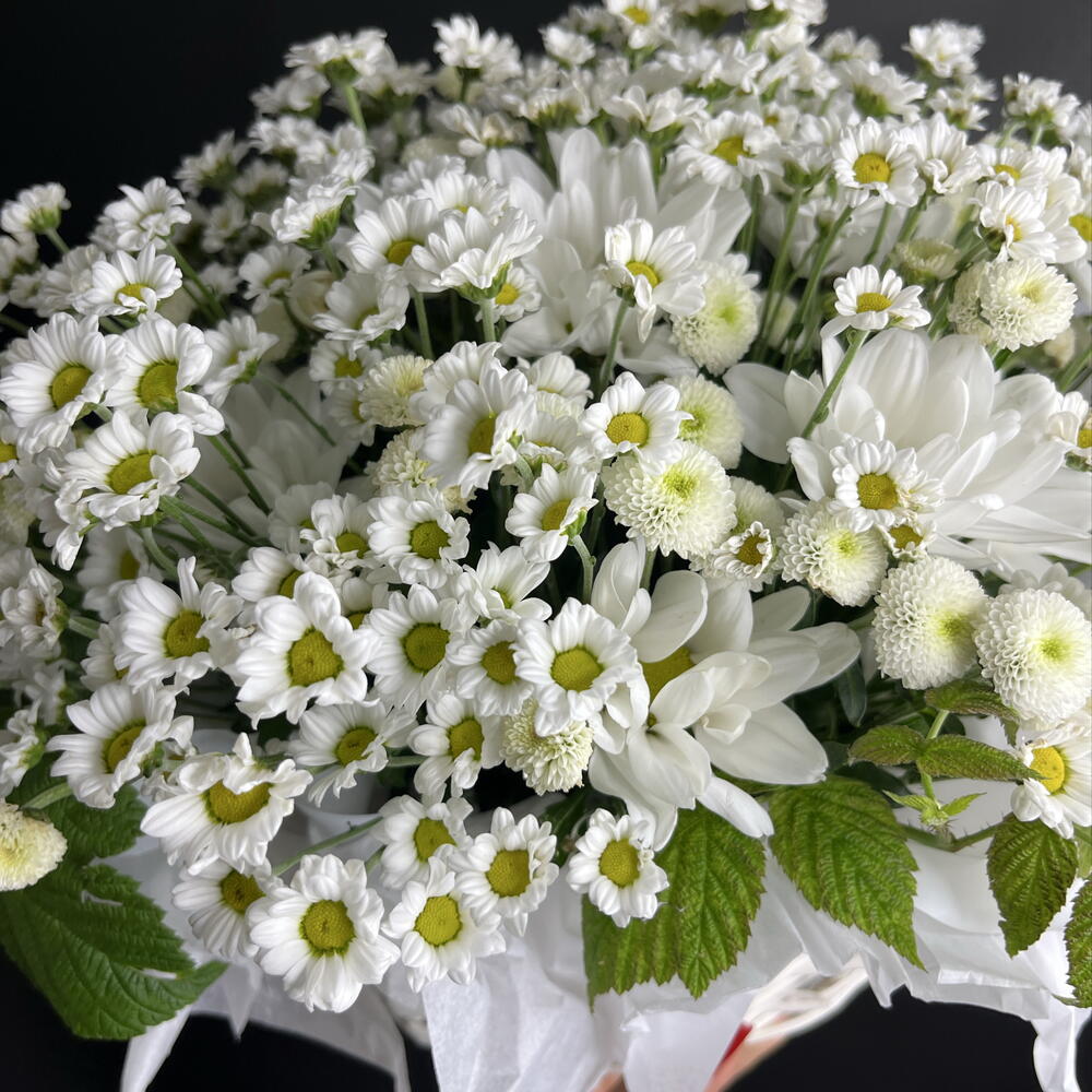 Корзина с ромашками