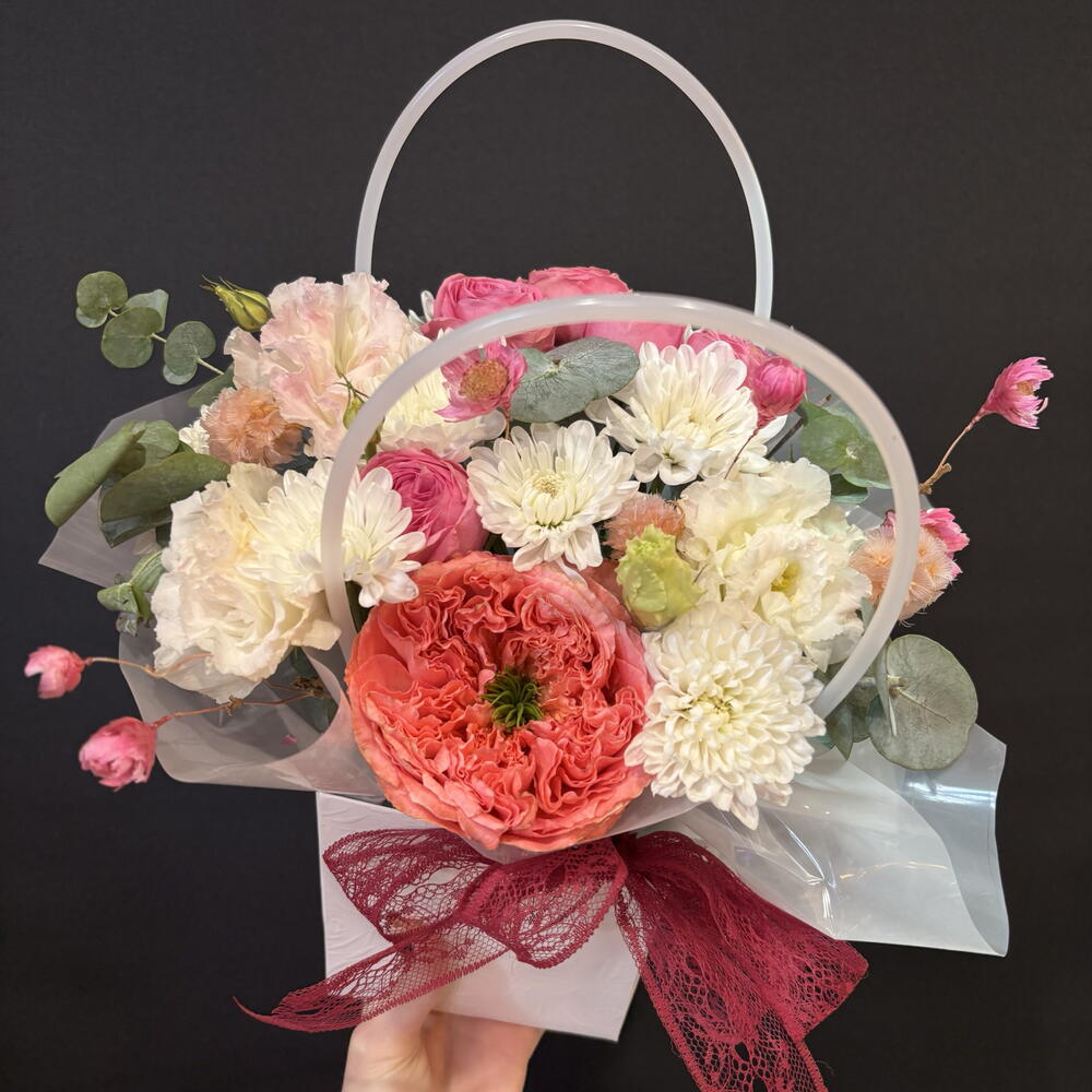 Композиция комплимент с розой 🌸 на подарок маме, бабушке, коллеге