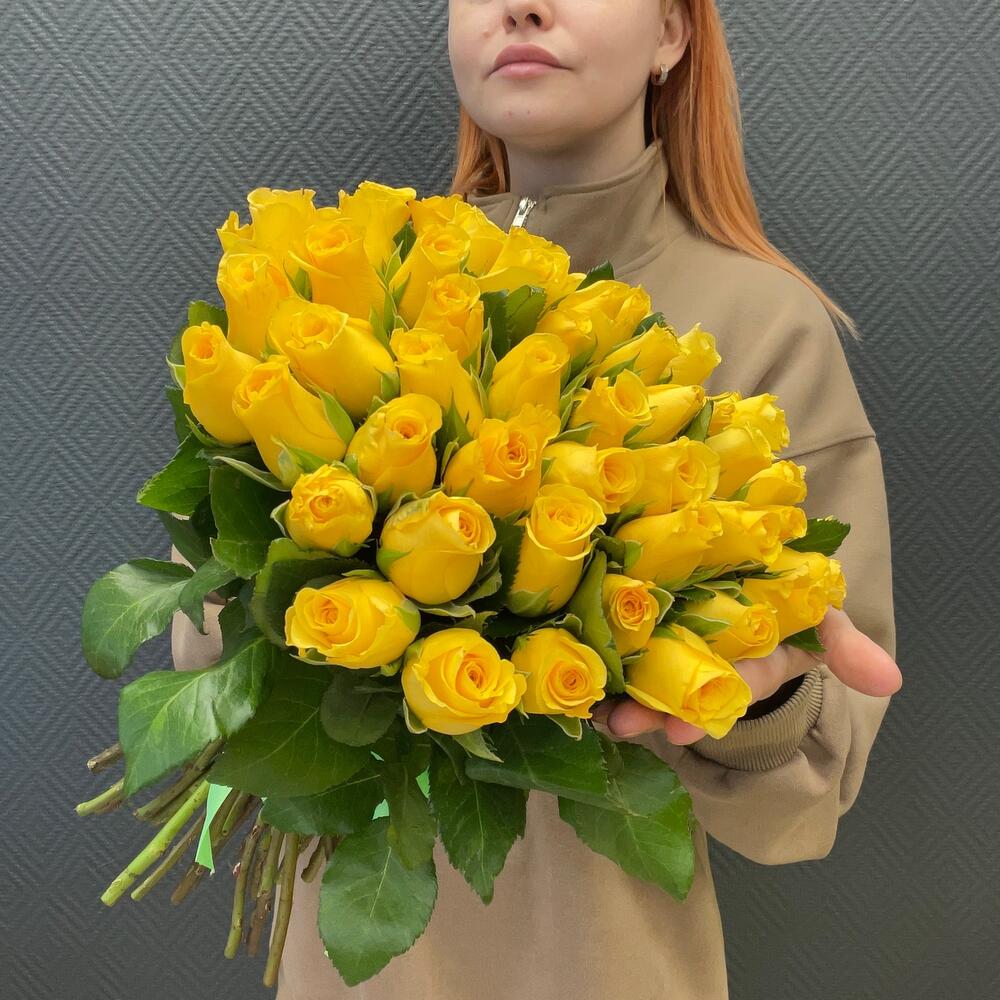 Букет 51 Жёлтая Роза