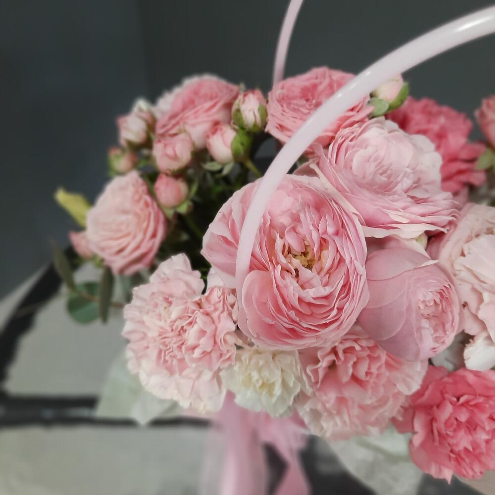 Flowers in a handbag