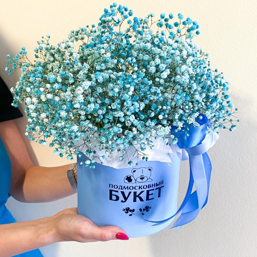 Цветы в коробке «БЛУ»