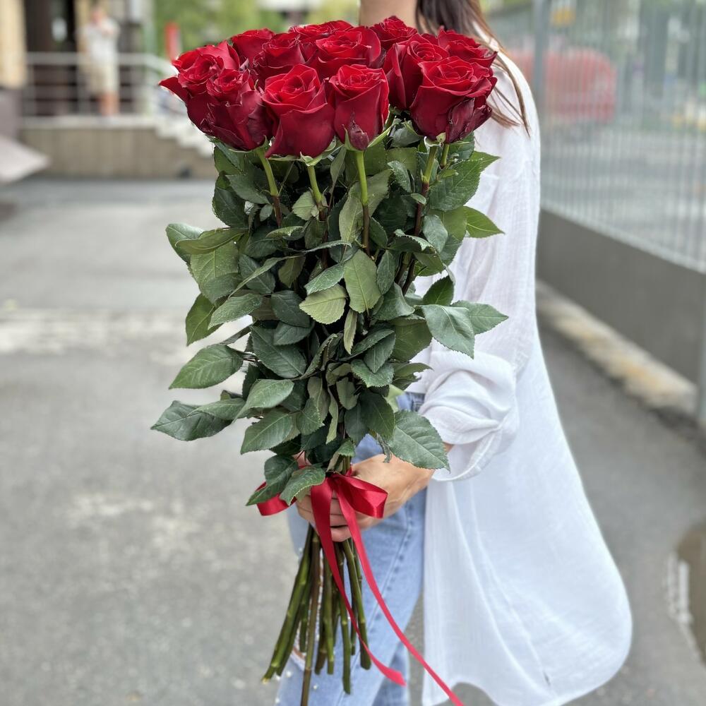 15 роз 80 см