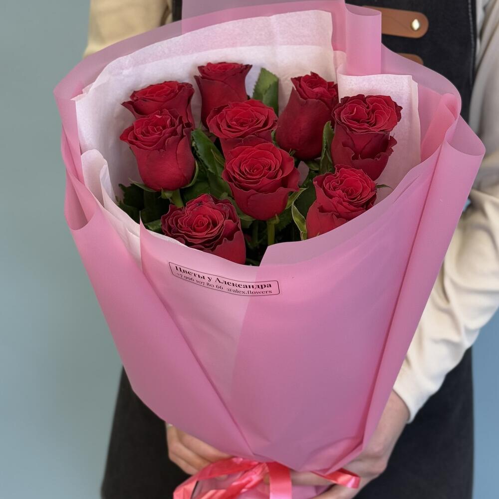 9 красных роз ♥️