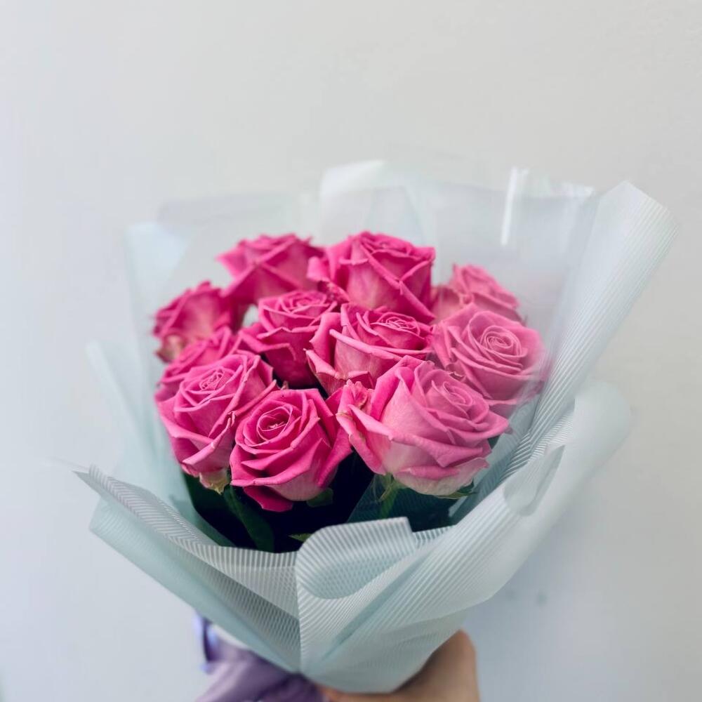 Розовые розы 11