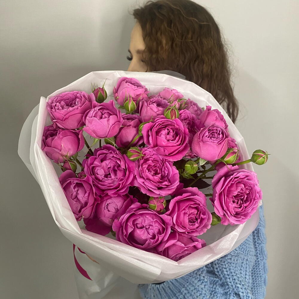 Леди Бомбастик 🌸 пионовидные кустовые розы