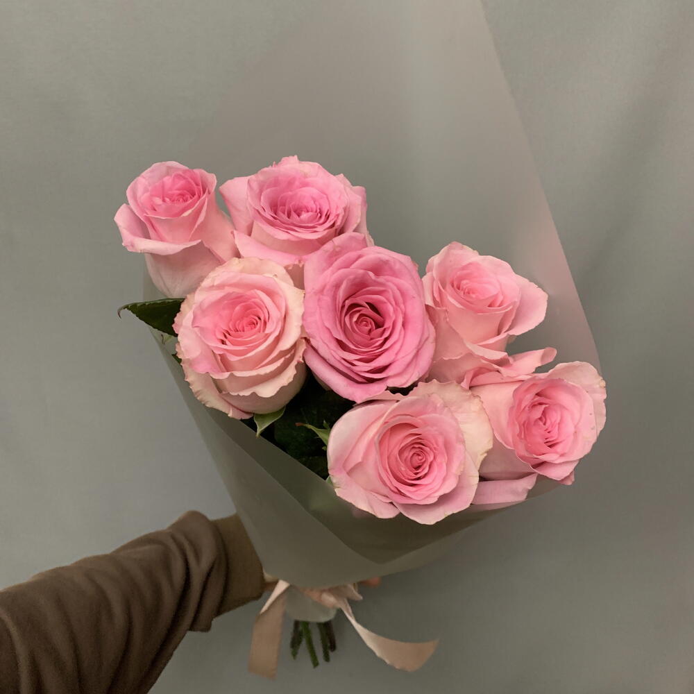 7 розовых роз Мандала💖