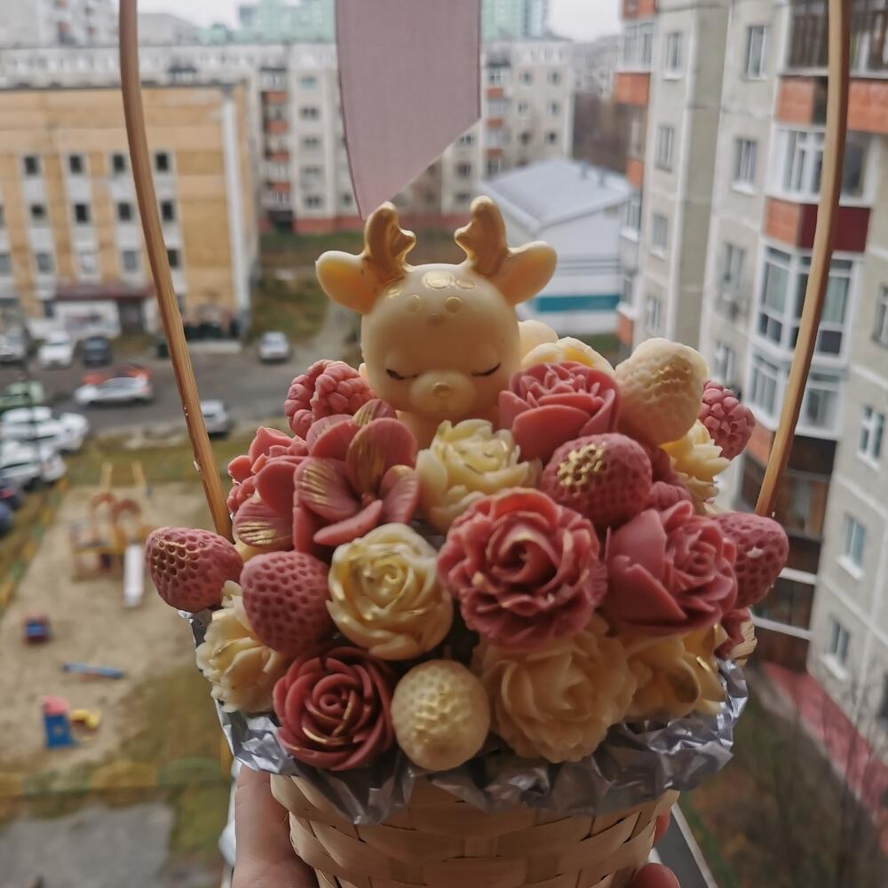Композиция из шоколада "Для моей малышки"