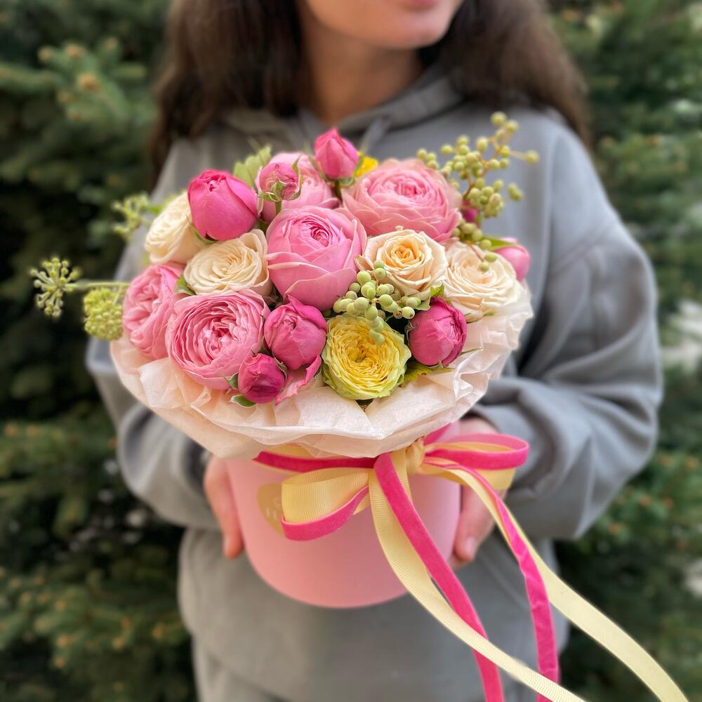 Цветы в коробке