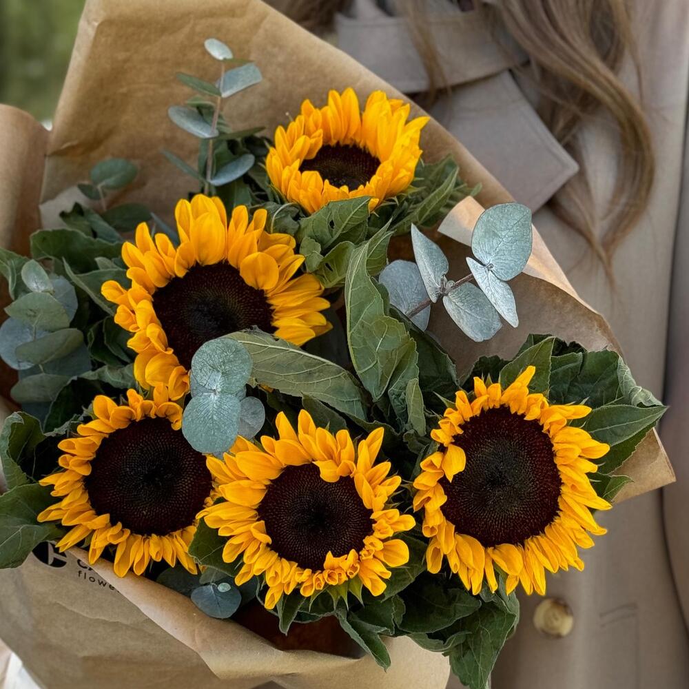 Букет «Солнечный-Подсолнечный»🌻