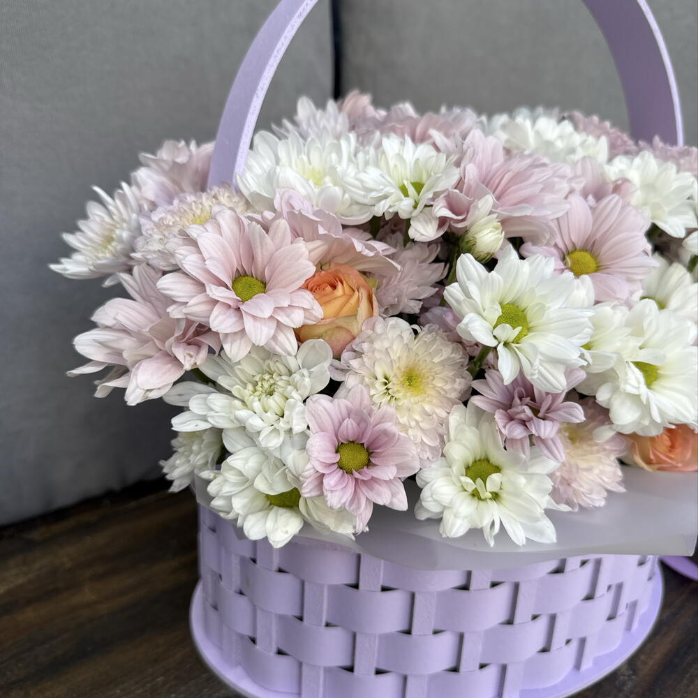 Корзинка сереневая радость 💜