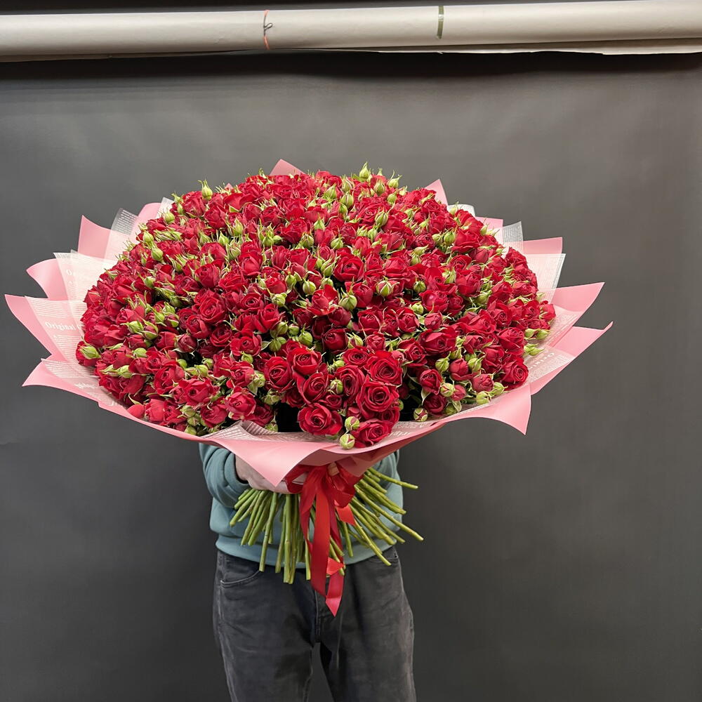 Пионовидные кустовые розы 🌹 101шт