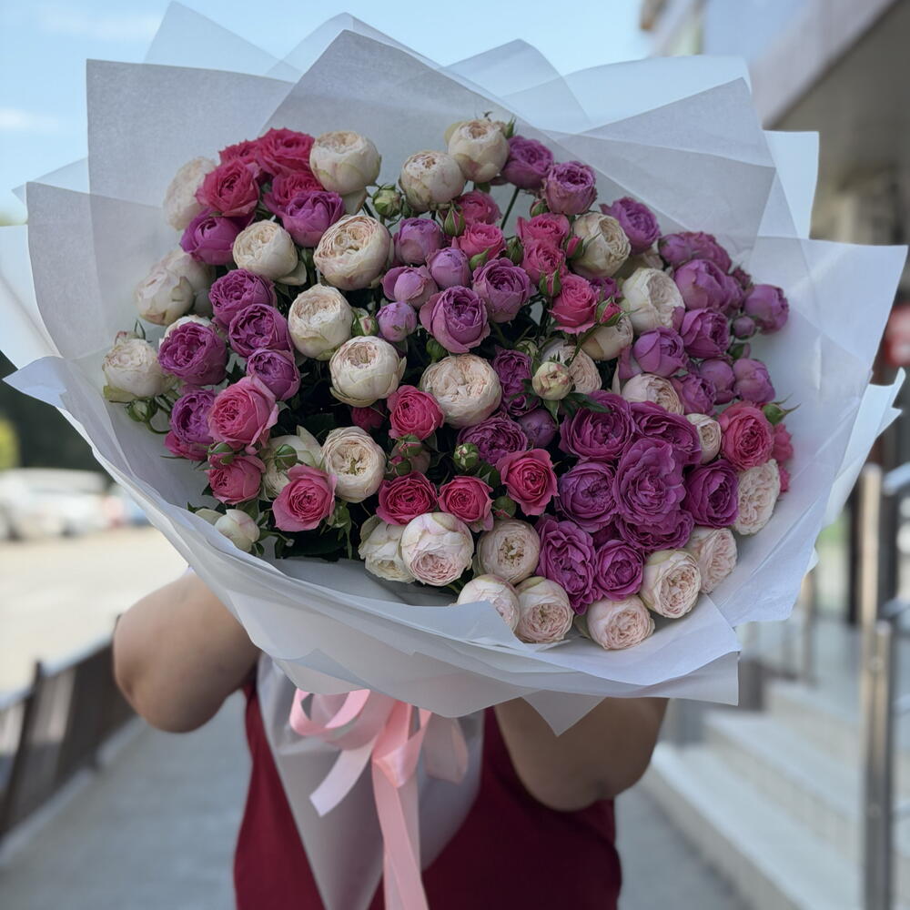 Микс кустовых роз
