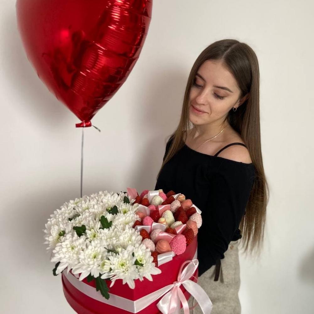 Сердце с цветами