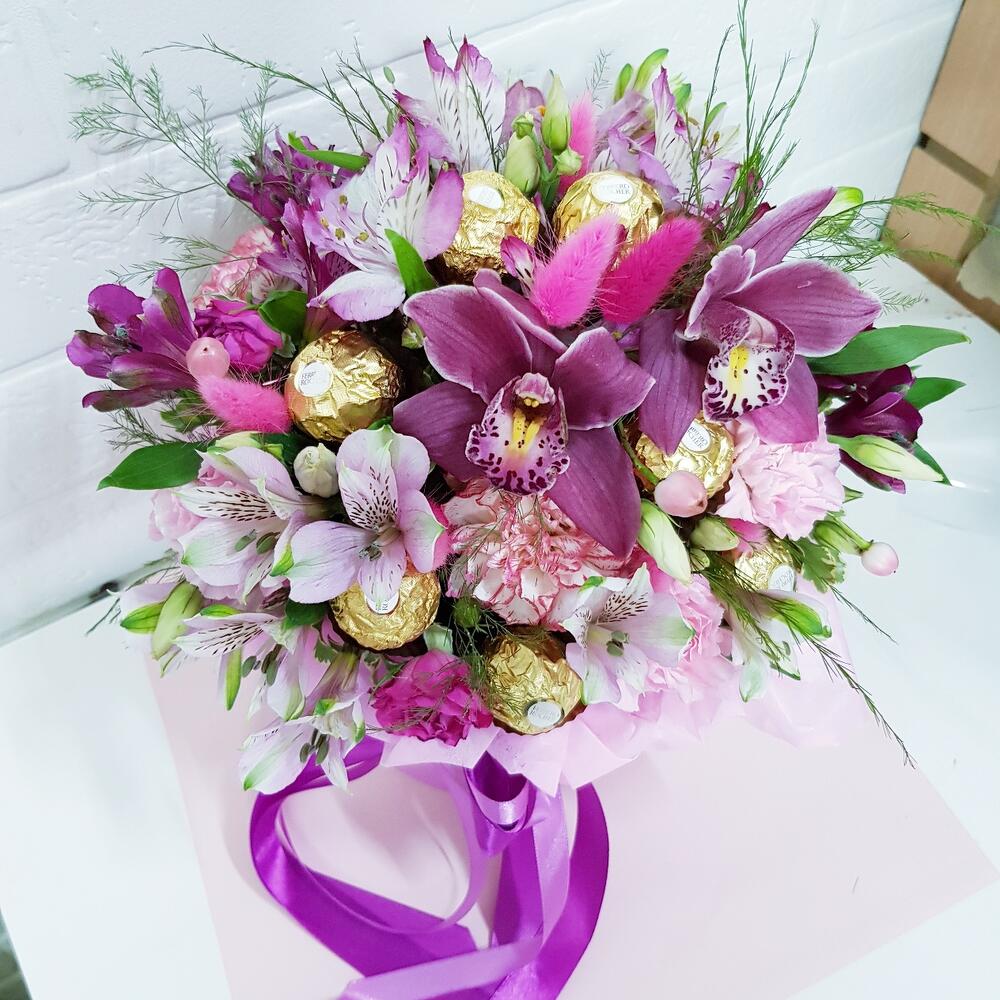 Орхидеи,  цветы, ферреро💝