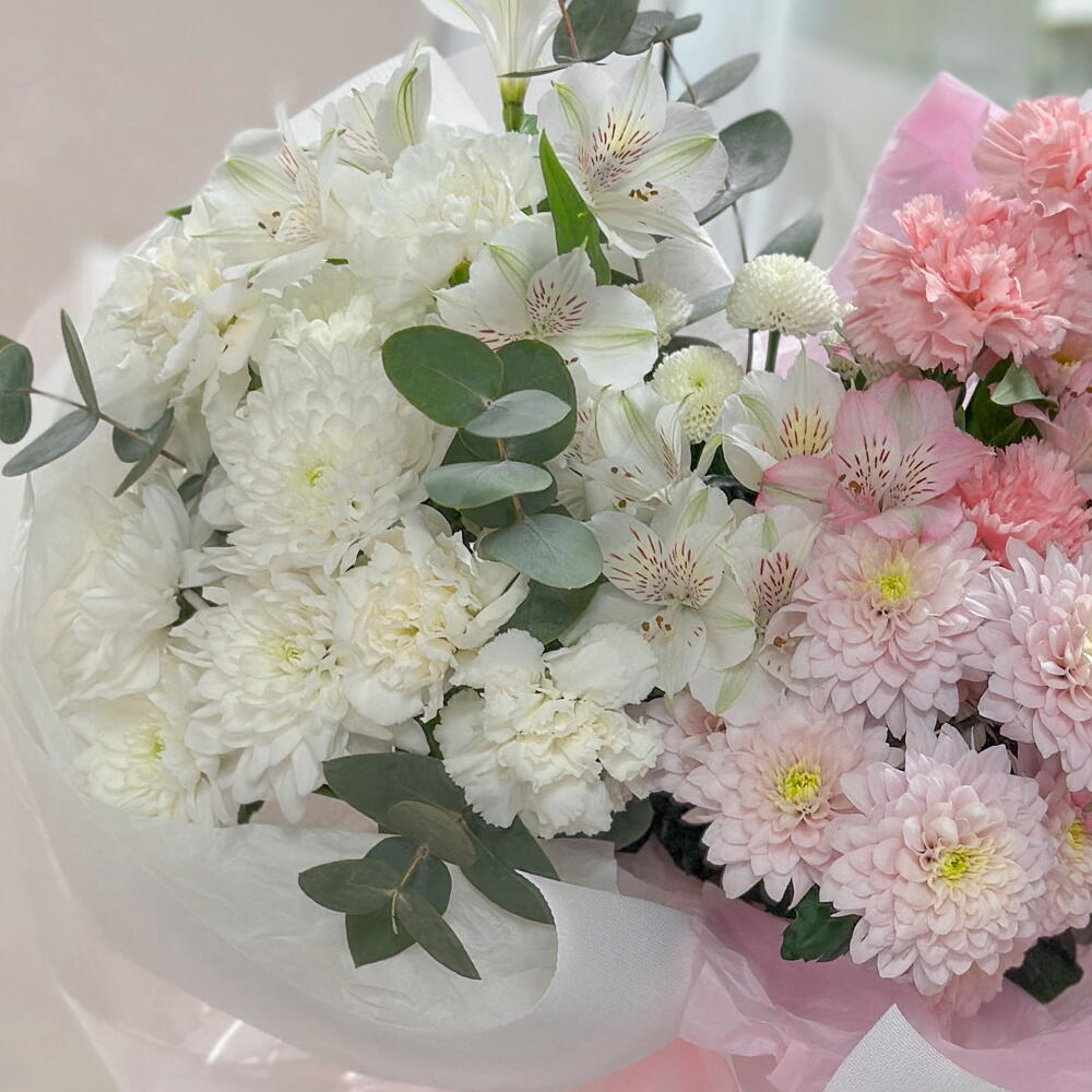 Нежный букет градиент из долгостойких цветов 💗