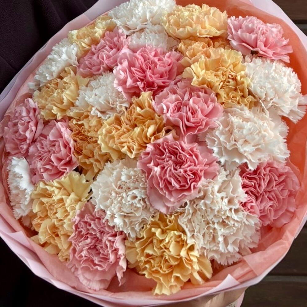 Букет сортовой гвоздики  Красная Поляна