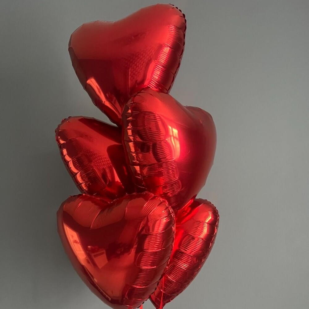 Сердце красное 5 Шаров