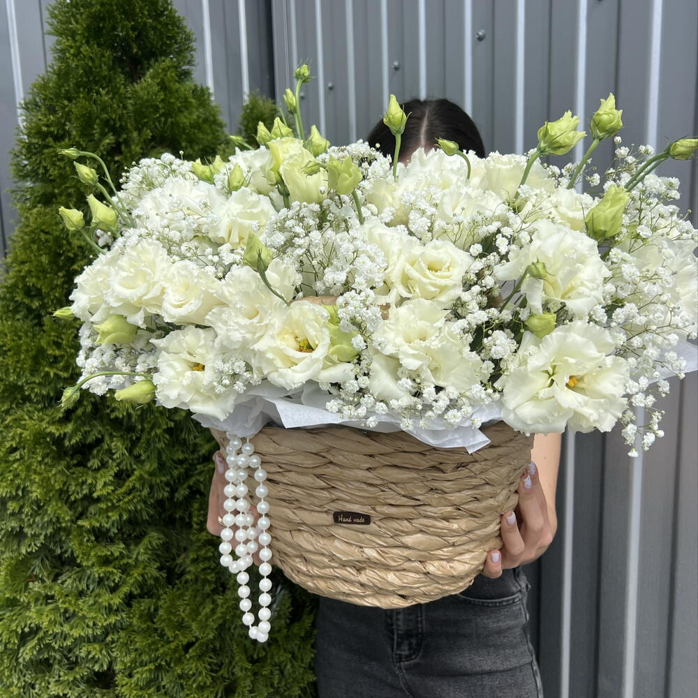 Эустома и гипсофила 💐