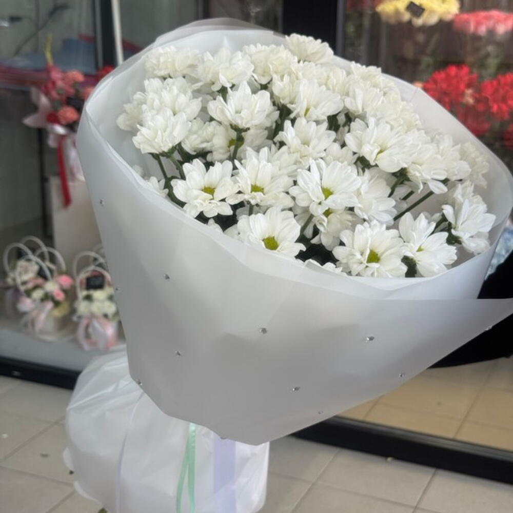 Букет ромашки и стразы