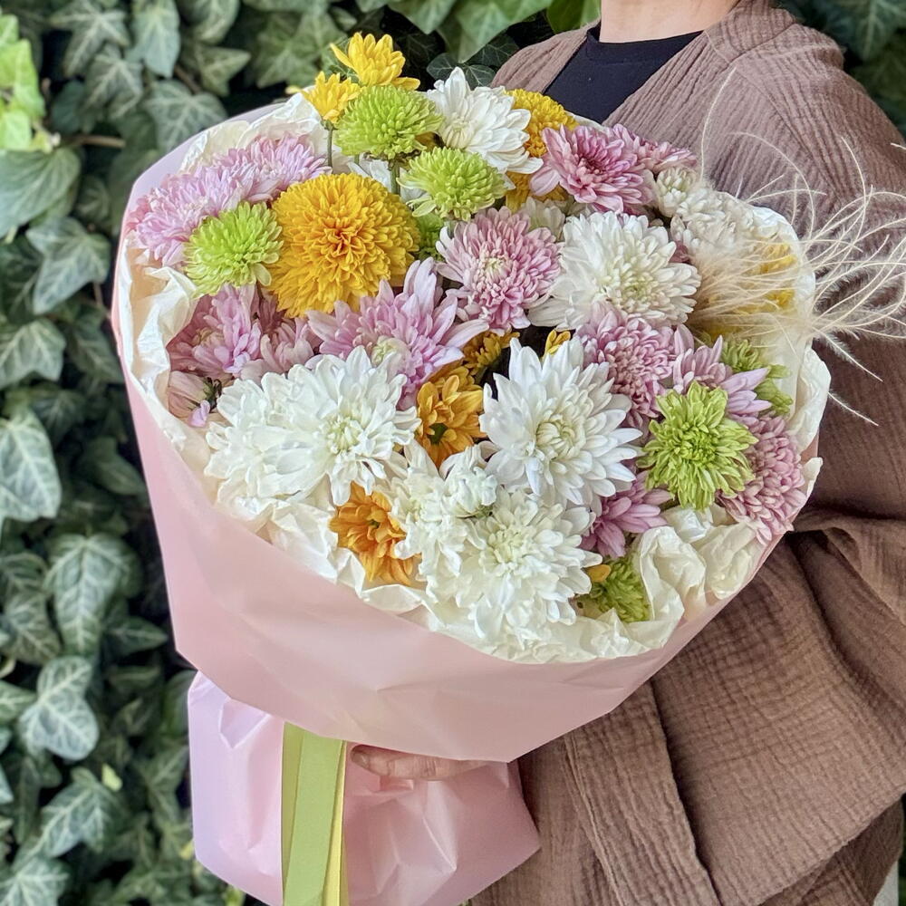 Сезонные хризантемы микс