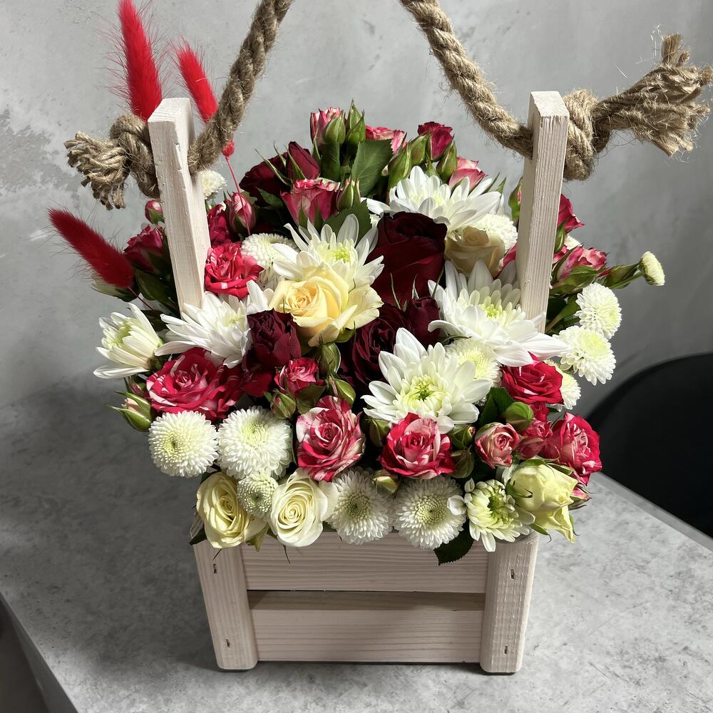 Цветы в коробке