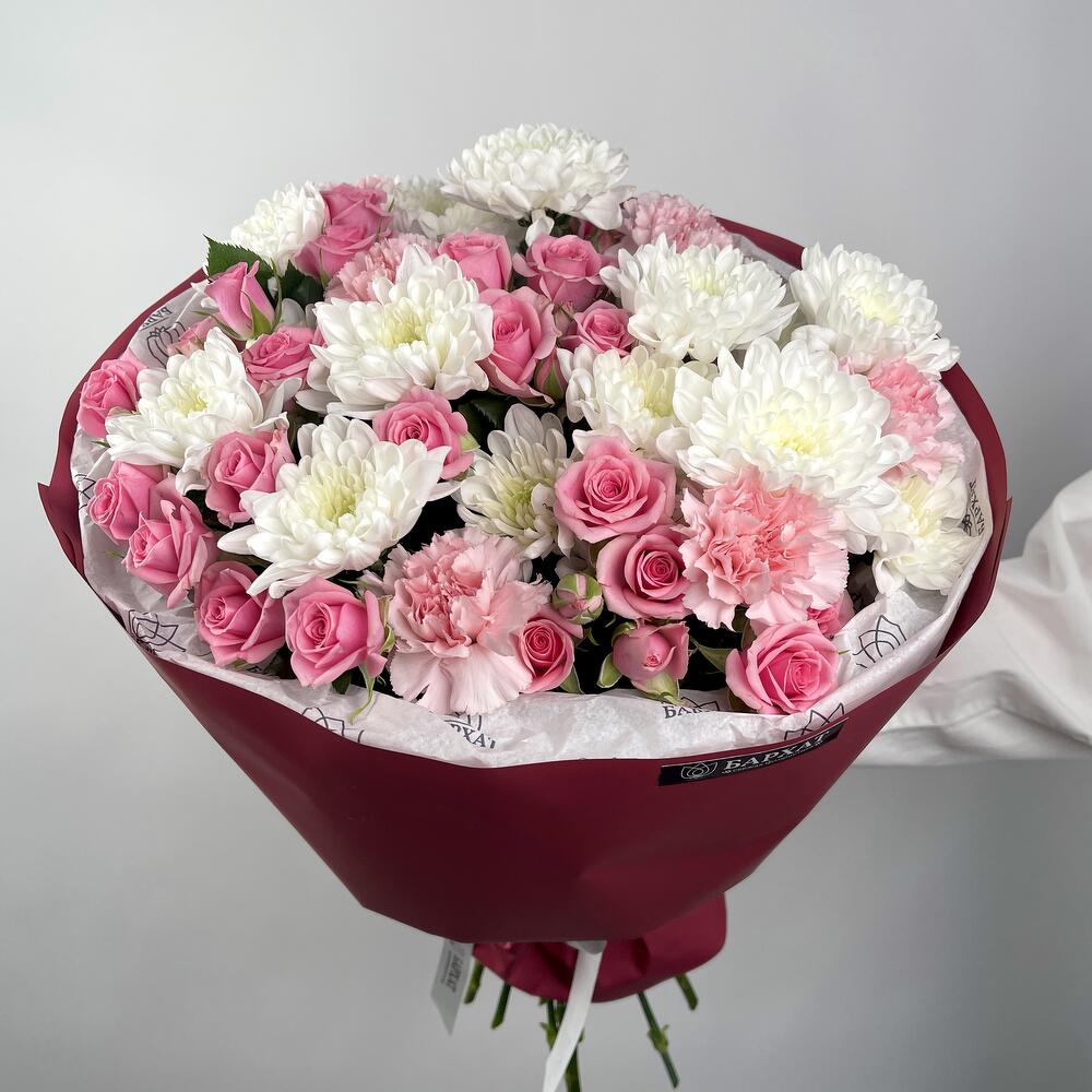 Цветочный букет, сборный, авторский букет Нежная любовь