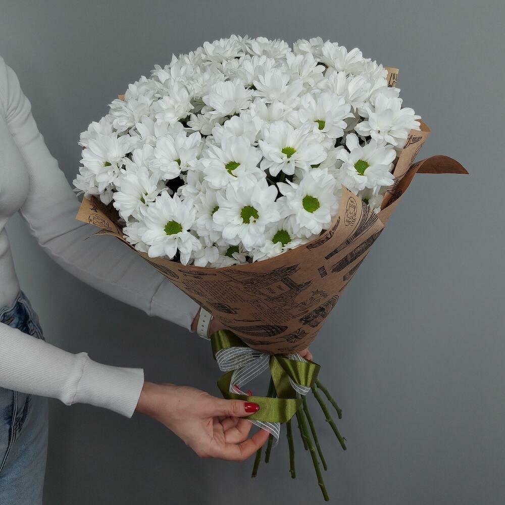 Букет из 9 Ромашковых хризантем