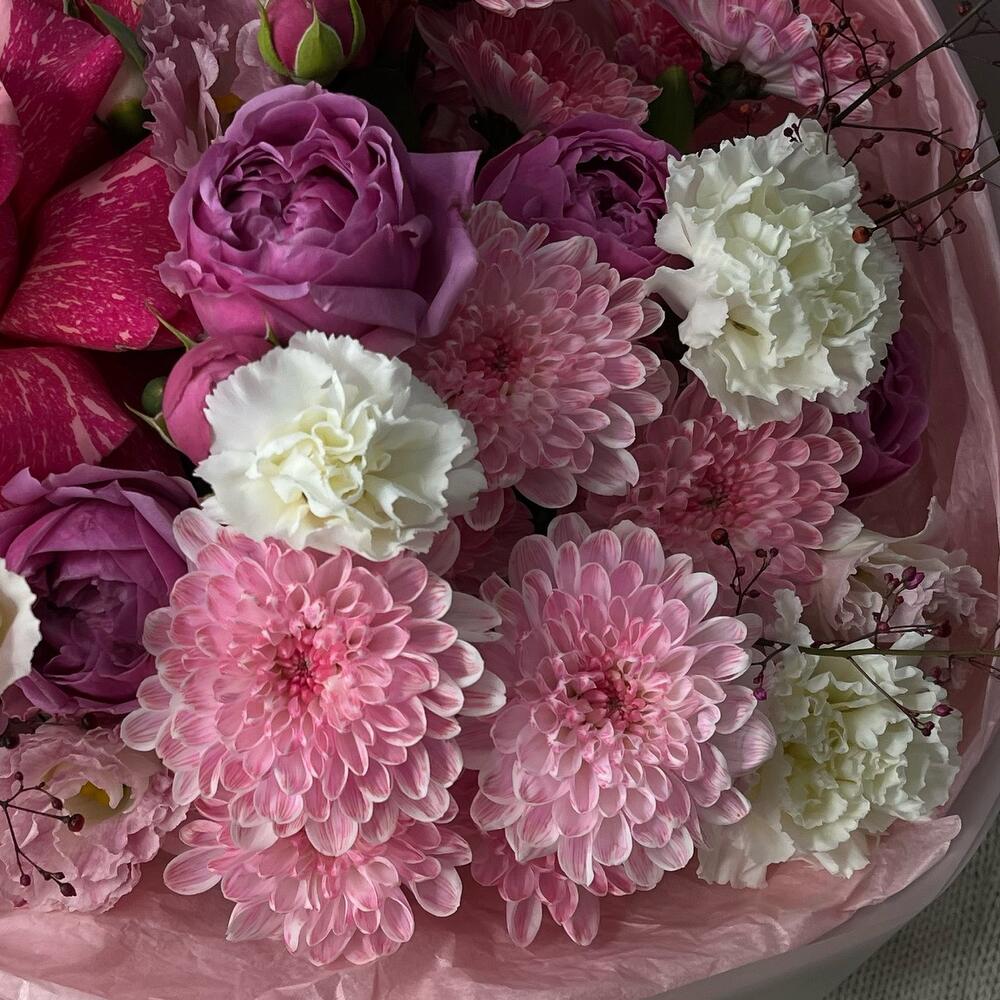 Авторский букет «Малина» 🌸