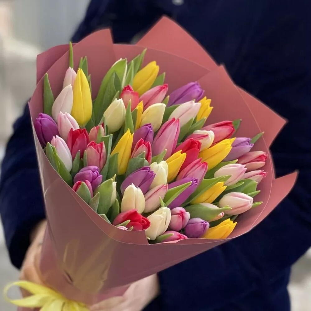 51 тюльпан 🌷 Букет тюльпанов