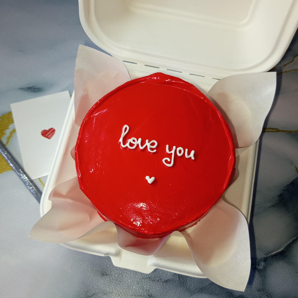 Бенто торт "love you" 🤍