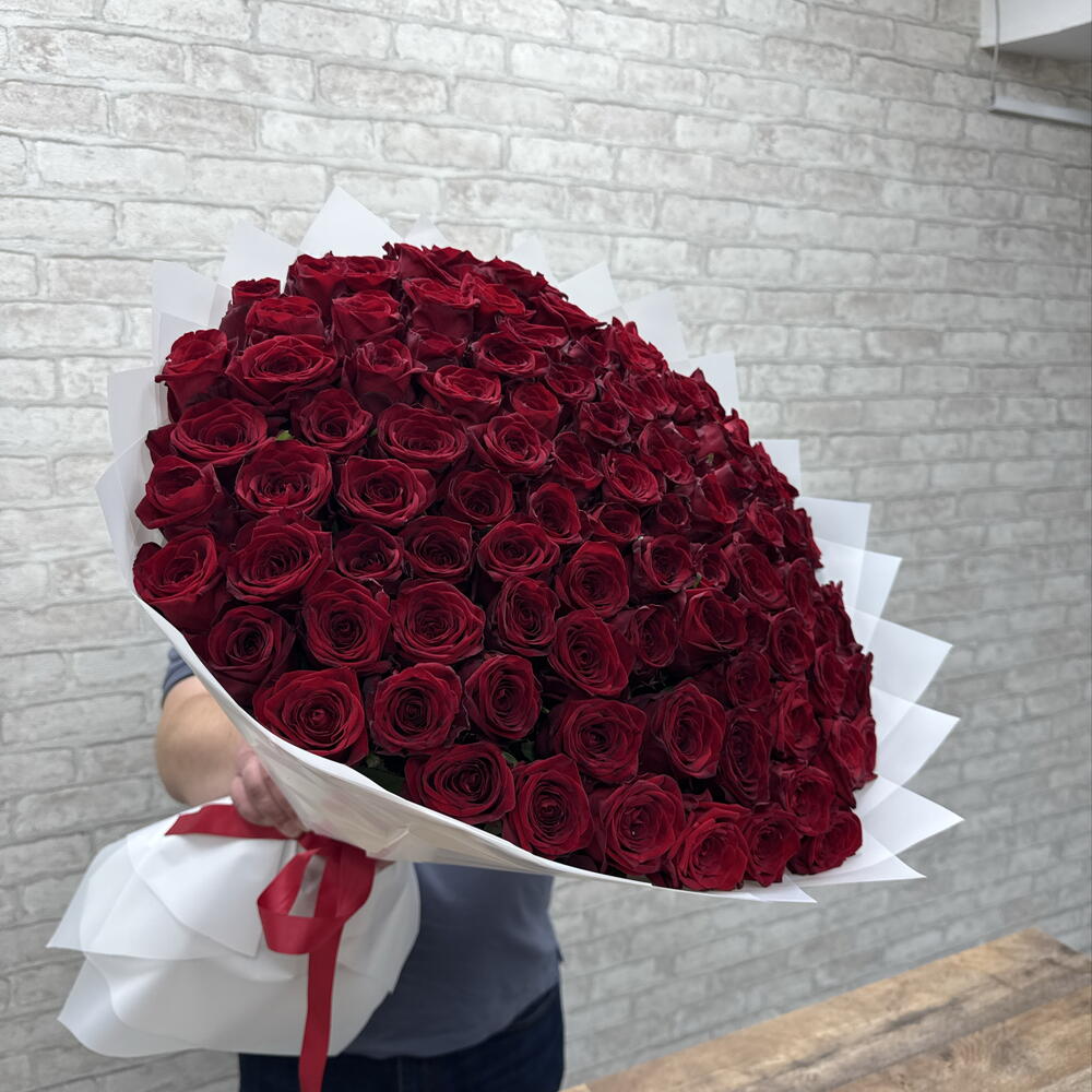 101 красная роза 🌹🥰🥰🥰