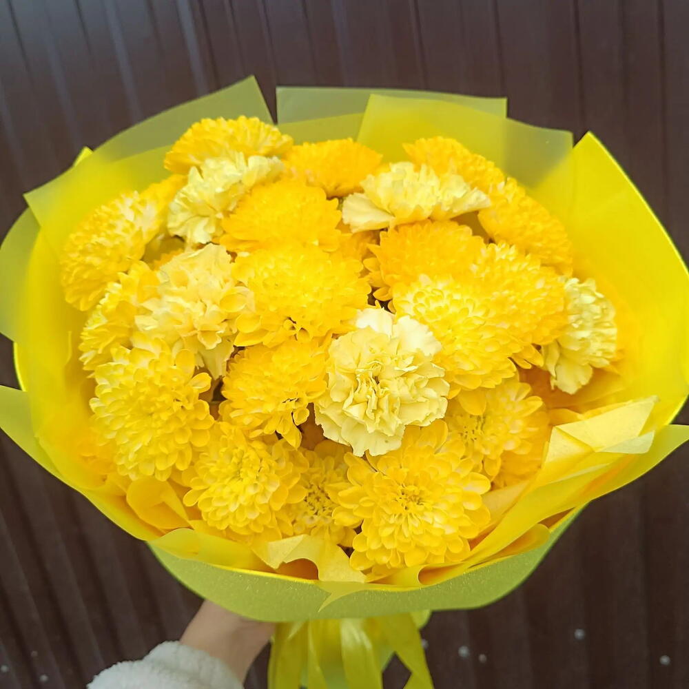 🌟🌞🌟🌞 БЛЕСТЯЩЕЕ СОЛНЦЕ 🌟🤗🌟🌞 из Хризантем и диантусов💛💛💛💛💛