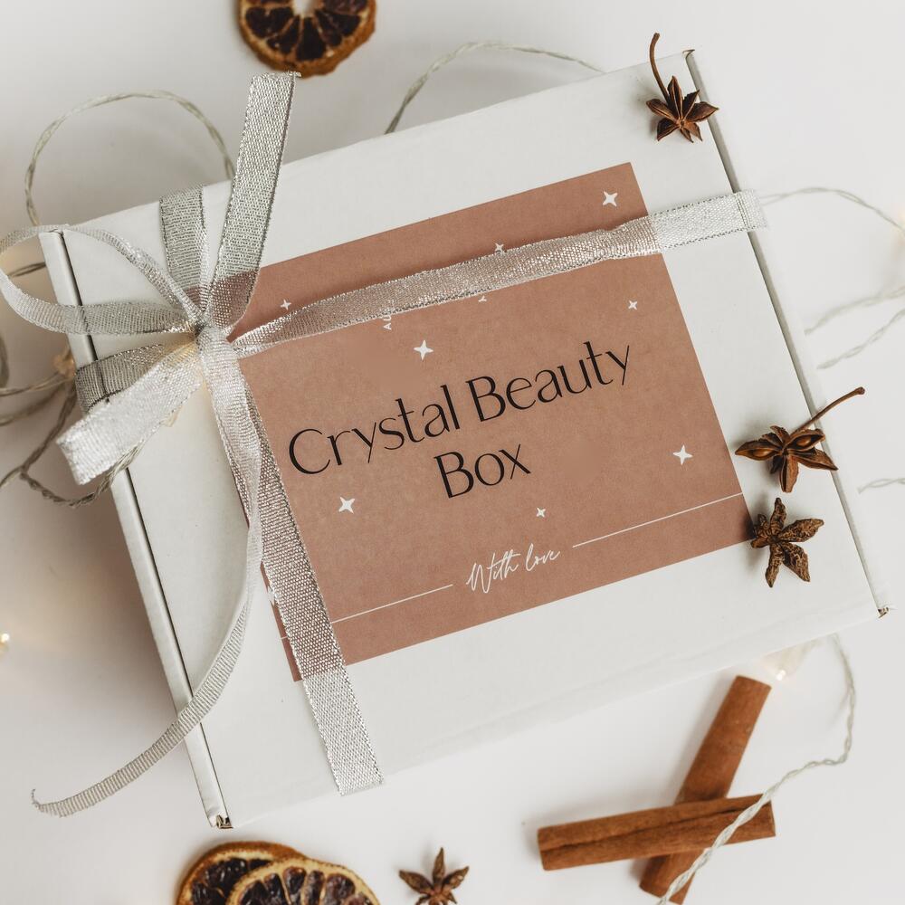 Crystal Beauty Box - Набор для массажа лица из розового кварца