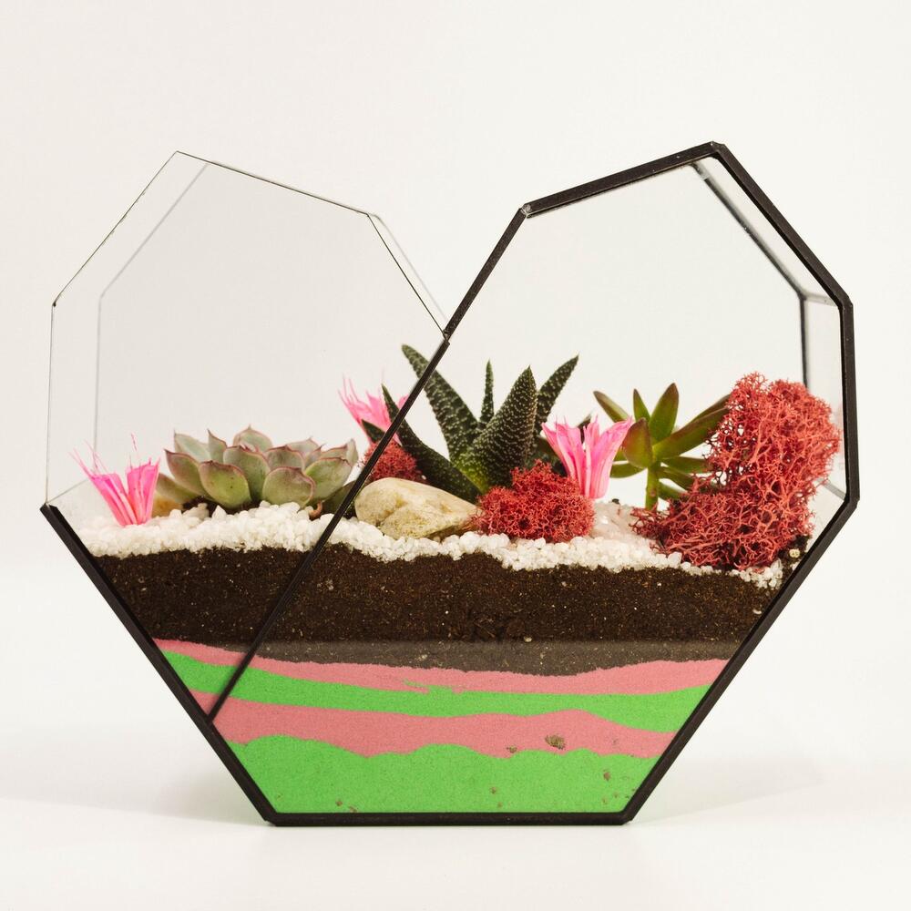 Florarium Heart