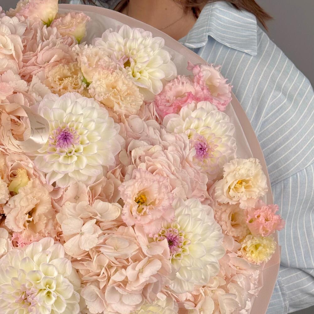 Цветы Букет Art Flowers Ванильное облако