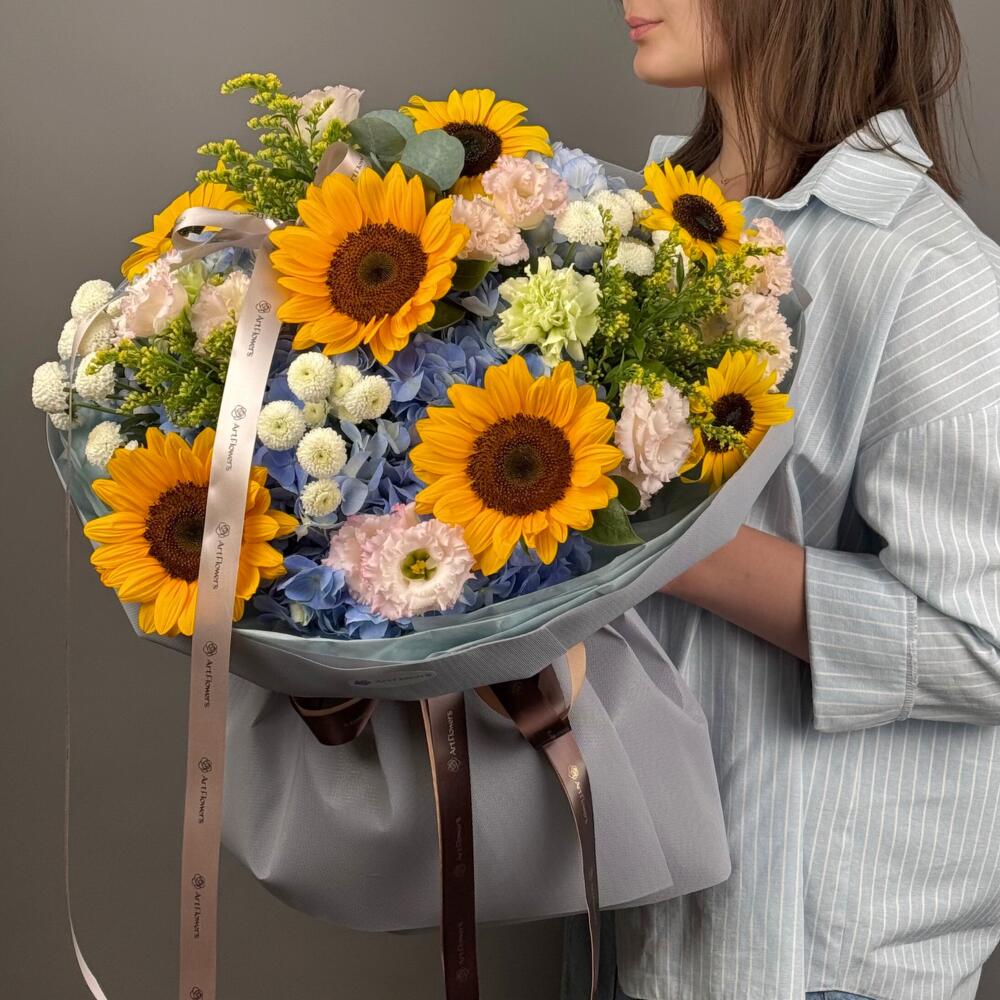 Цветы Букет Art Flowers Солнечная симфония