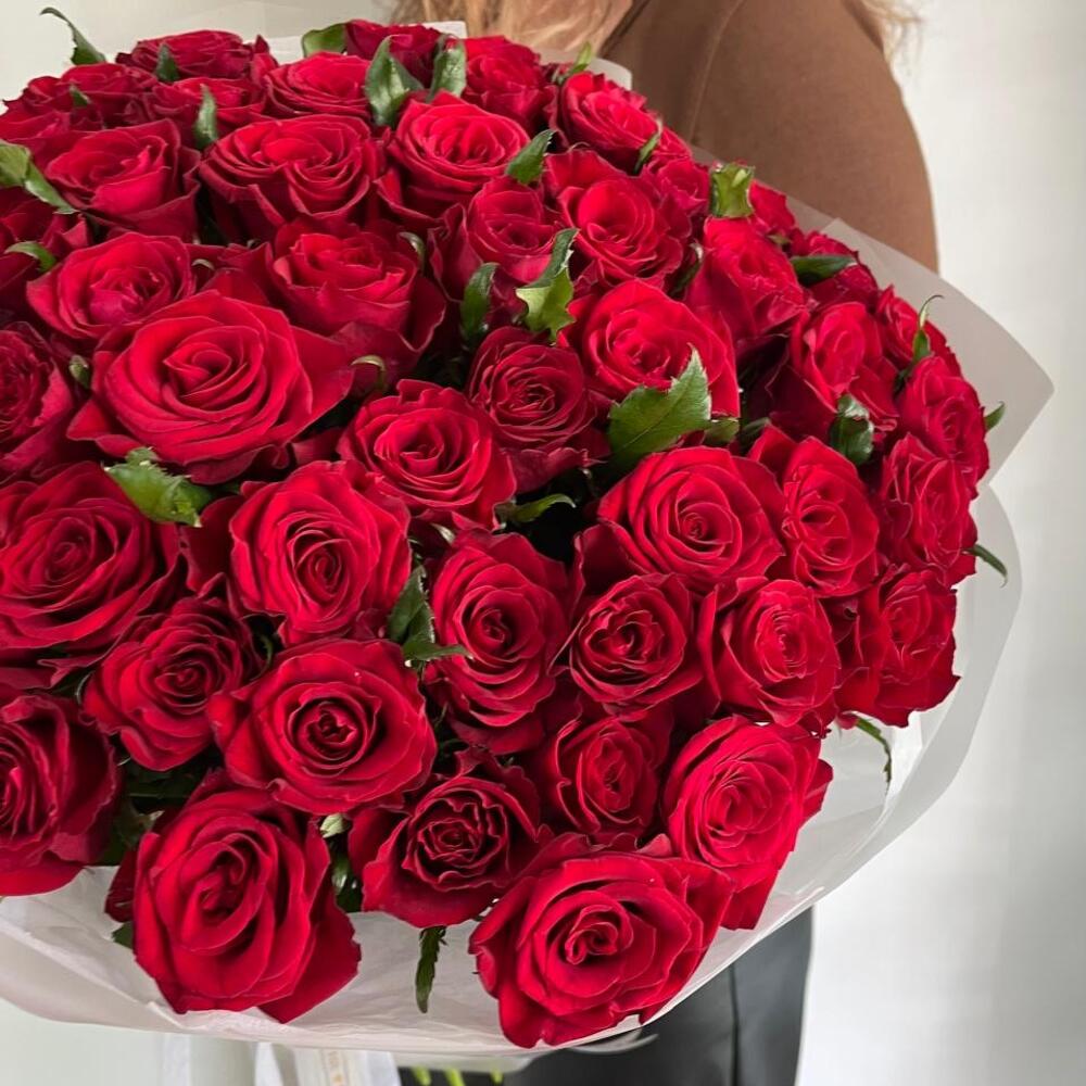 Моно букет из сибирской розы 🌹 51шт