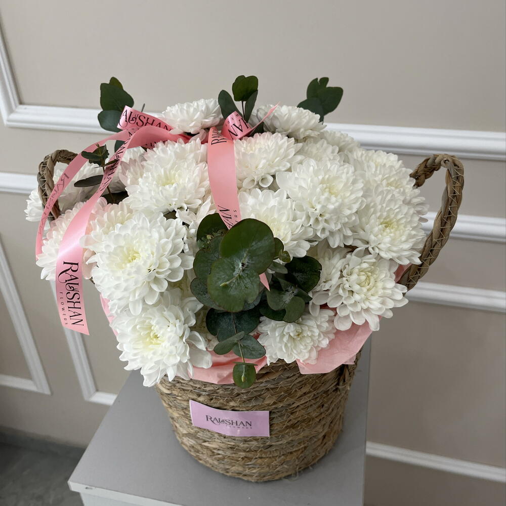 Корзина хризантемы 💐