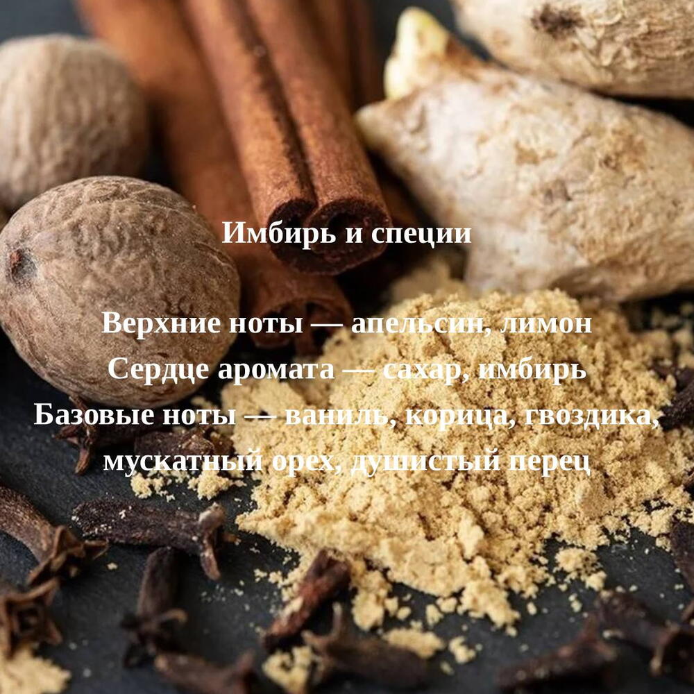 Аромасвеча "Имбирь и специи", 100 мл